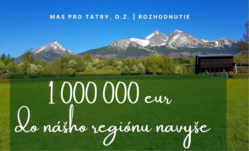 Členovia našej MAS rozhodli o použití miliónového balíka